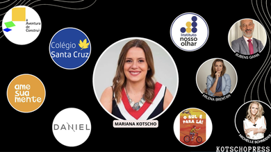 A jornalista Mariana Kotscho e clientes kotschopress - divulgação